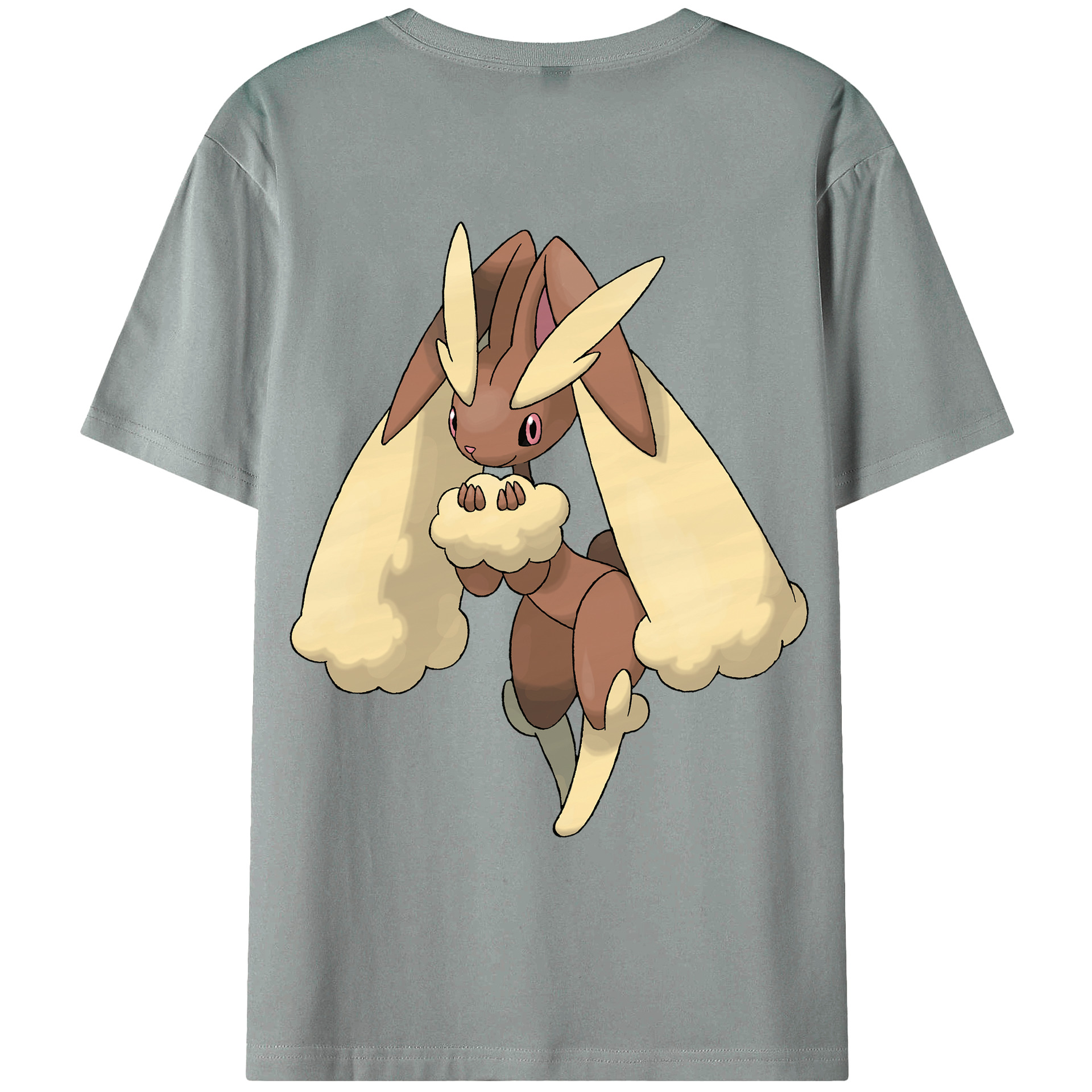 （画像用） ポケットモンスター Pokémon 綿100％ メンズ半袖Tシャツ（バックプリント） 通気性